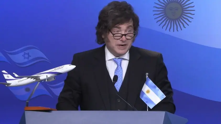 Milei anunció un vuelo directo entre Buenos Aires y Tel Aviv