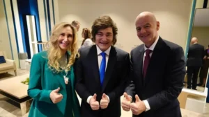 Javier Milei se reúne con Gianni Infantino en Davos