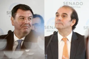 Javier Milei y Marcelo DAlessandro en una actividad oficial
