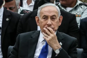 Benjamin Netanyahu durante un acto oficial