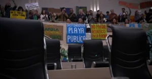 Vista de la Rambla de Rosario donde se proyecta el parque acuático