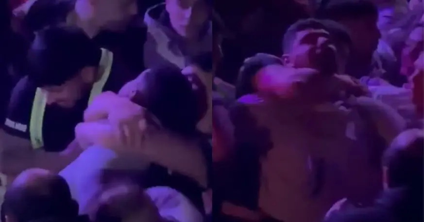 Néstor Ortigoza, a las piñas en un boliche del Conurbano