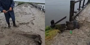 Puente crítico en el norte santafesino