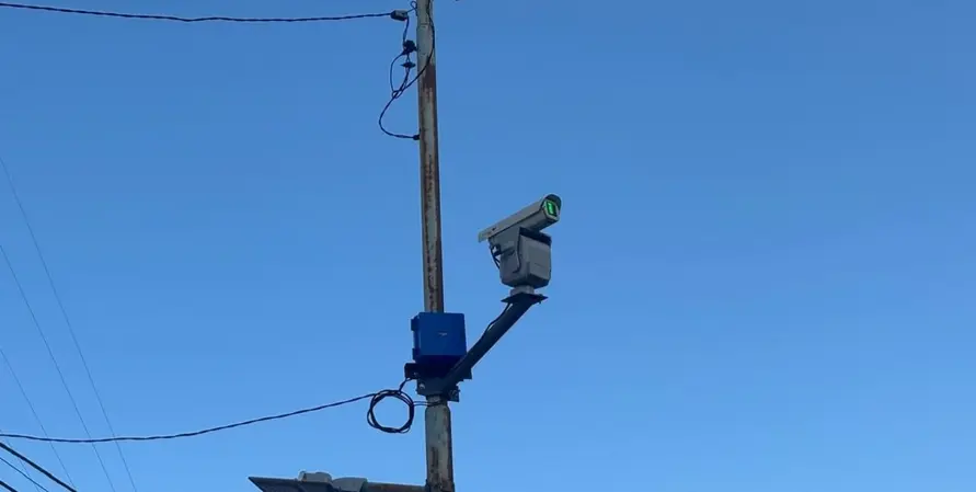 Rafaela prueba un sistema láser antipájaros en el centro