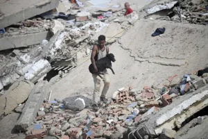Operativos de rescate en La Guaira tras el sismo en Venezuela