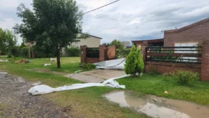 fuerte temporal en Roldán