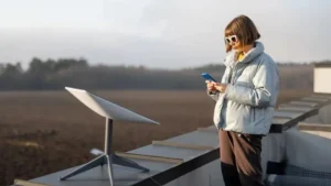 Antena de Starlink en Argentina