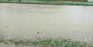 Consecuencias del temporal con granizo en San Cristóbal