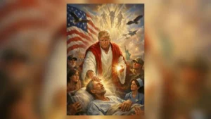 Donald Trump en el centro de una polémica por una imagen religiosa