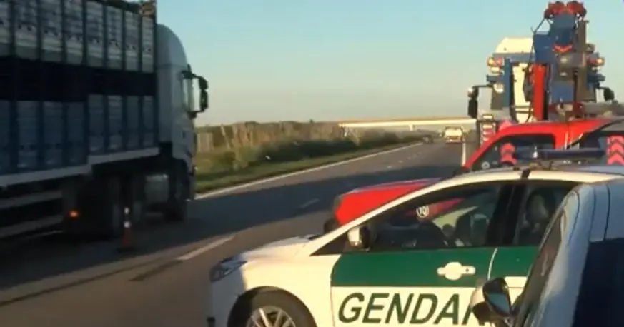 Un camionero murió en un choque en la autopista Rosario–Córdoba
