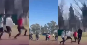 Violencia en el fútbol infantil en un club de Fisherton, Rosario