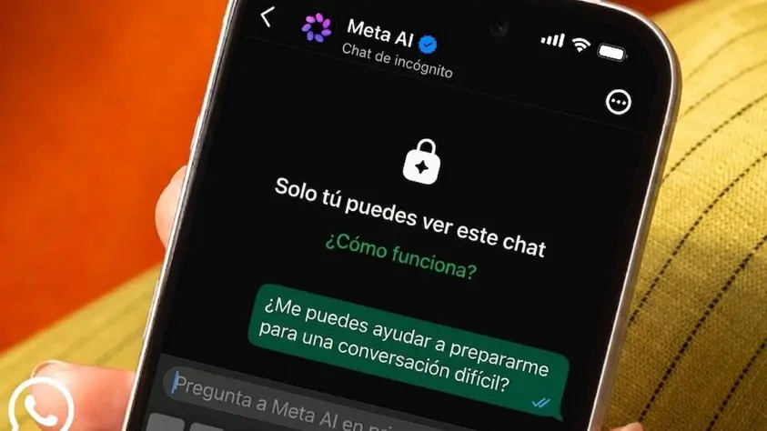Cómo funcionan los chats incógnitos que WhatsApp sumó con Meta AI