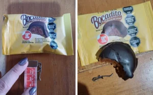 ¡Qué peligro! Una joven de Venado Tuerto encontró un alambre dentro de una golosina