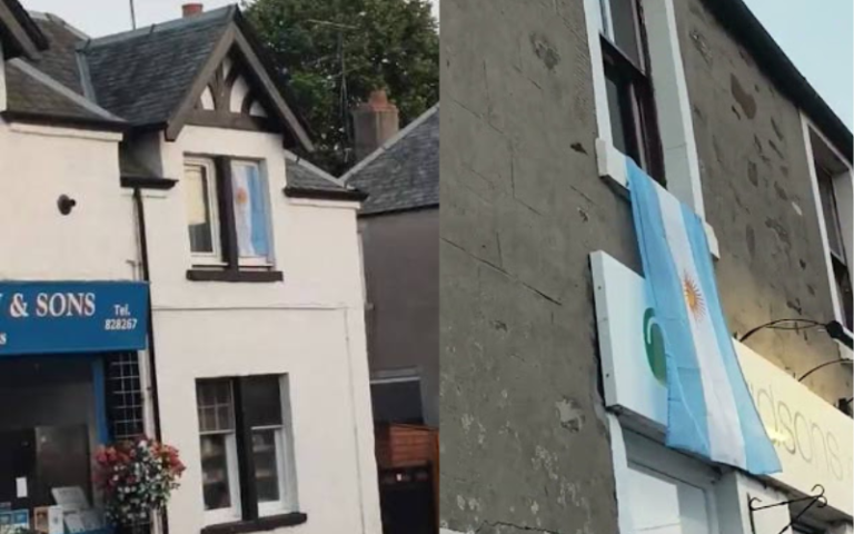 ¿Por qué aparecieron banderas argentinas en Escocia antes de la semifinal con Inglaterra?